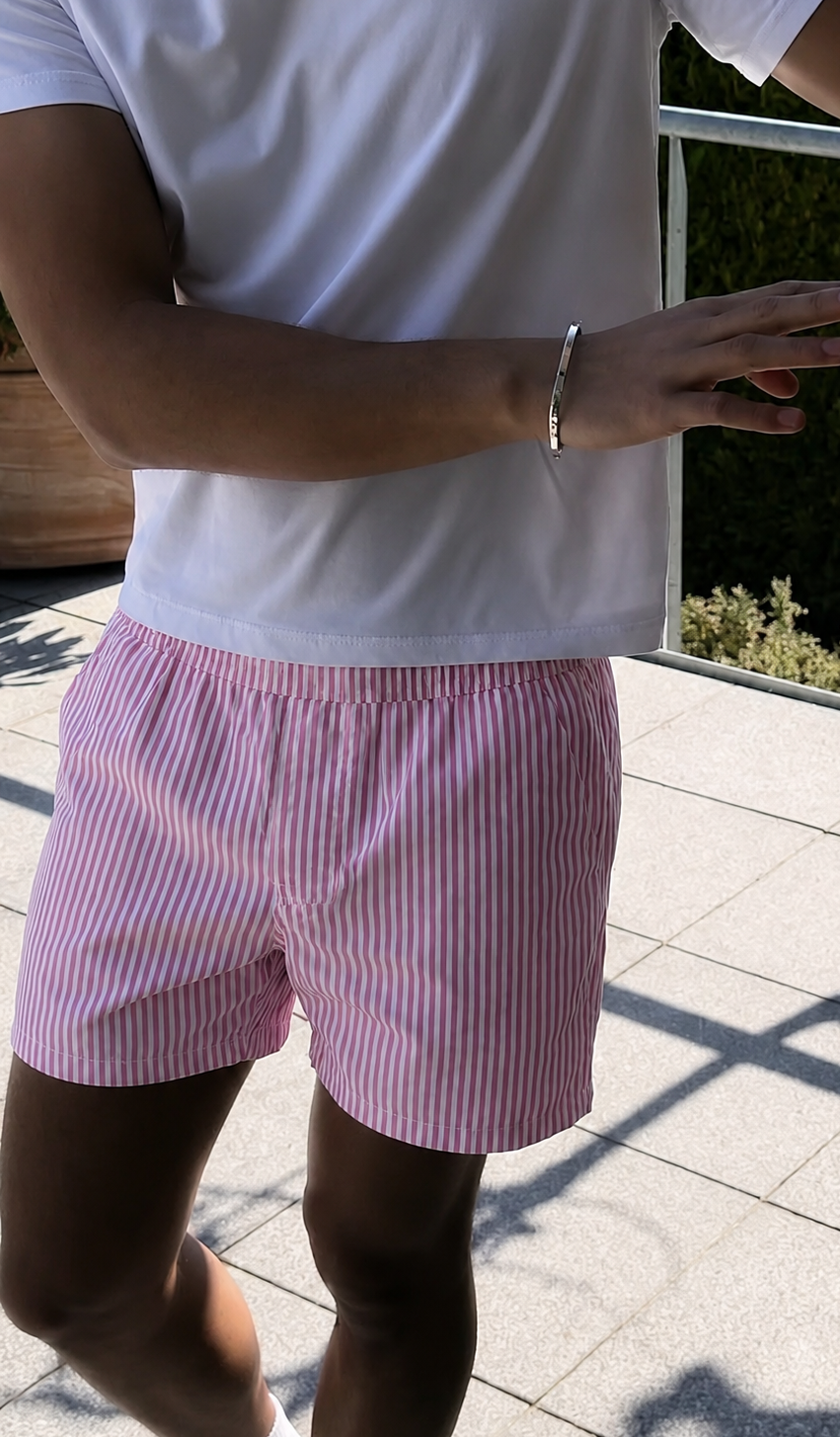stripped short